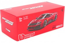 FERRARI F80 2024 Rosso Supercar - Bburago Escala 1:18 (16919)