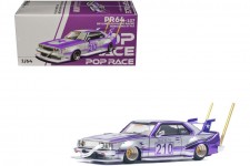 NISSAN Skyline C210 Kaido Racer (Bosozoku Style) Purple Chrome - POP Race Escala 1:64 (PR640107)