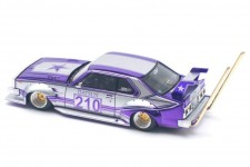 NISSAN Skyline C210 Kaido Racer (Bosozoku Style) Purple Chrome - POP Race Escala 1:64 (PR640107)