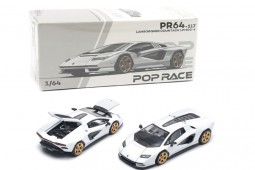 LAMBORGHINI Countach LPI 800-4 White - POP Race Escala 1:64 (PR640117) 