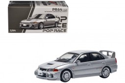 MITSUBISHI Lancer Evo IV Silver Metallic - POP Race Escala 1:64 (PR640140)