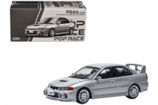 MITSUBISHI Lancer Evo IV Silver Metallic - POP Race Escala 1:64 (PR640140)