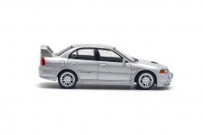 MITSUBISHI Lancer Evo IV Silver Metallic - POP Race Escala 1:64 (PR640140)