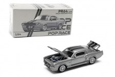 Shelby MUSTANG GT500 1967 Grey/Black - POP Race Escala 1:64 (PR640195)