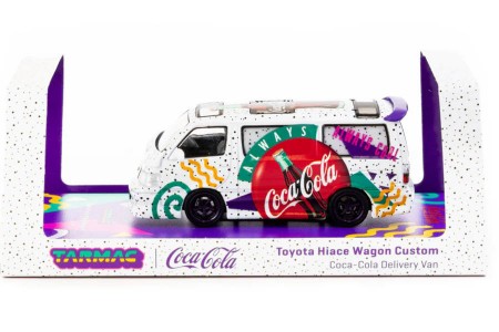 TOYOTA Hilace Wagon Custom Coca-Cola Delivery Van - Tarmac Works Escala 1:64 (T64-078-CC)