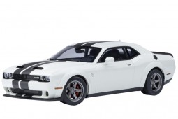 DODGE Challenger SRT Super Stock 2023 White / Carbon - AutoArt Scale 1:18 (71766)
