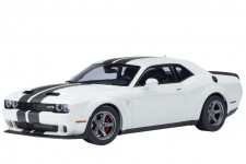 DODGE Challenger SRT Super Stock 2023 White / Carbon - AutoArt Scale 1:18 (71766)