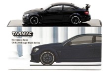 MERCEDES-BENZ C63 AMG Coupe Black Series Matte Black - Tarmac Works Scale 1:64 (T64G-009-MB)