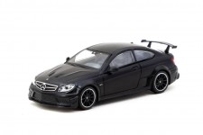 MERCEDES-BENZ C63 AMG Coupe Black Series Matte Black - Tarmac Works Scale 1:64 (T64G-009-MB)
