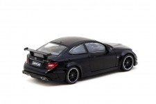 MERCEDES-BENZ C63 AMG Coupe Black Series Matte Black - Tarmac Works Scale 1:64 (T64G-009-MB)