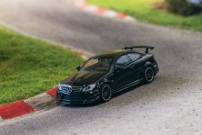 MERCEDES-BENZ C63 AMG Coupe Black Series Matte Black - Tarmac Works Scale 1:64 (T64G-009-MB)