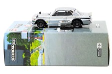 NISSAN Skyline HT 2000GT-R Silver Chrome - Japan Fuji Speedway Special Ed - Tarmac Escala 1:64 (T64G-043-SC)