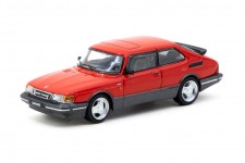 SAAB 900 Turbo Red - Incluye Trading Cards - Tarmac Works Escala 1:64 (T64G-056-RE)