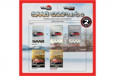 SAAB 900 Turbo Red - Incluye Trading Cards - Tarmac Works Escala 1:64 (T64G-056-RE)
