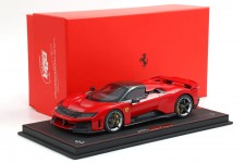 FERRARI F80 2024 Rosso Corsa Carbon Fiber - With Showcase - BBR Scale 1:18 (P18253A1-V)