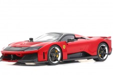 FERRARI F80 Rosso Supercar Wheels Silver/Carbon - BBR Scale 1:18 (P18253H-V)