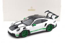 PORSCHE 911 (992) GT3 RS Tribute To Carrera RS Package 2022 White/Green - Norev Scale 1:18 (187372)