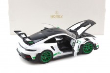 PORSCHE 911 (992) GT3 RS Tribute To Carrera RS Package 2022 White/Green - Norev Scale 1:18 (187372)
