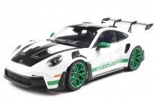 PORSCHE 911 (992) GT3 RS Tribute Carrera RS 2024 White / Geen - Solido Escala 1:18 (S1812107)