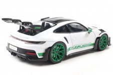 PORSCHE 911 (992) GT3 RS Tribute Carrera RS 2024 White / Geen - Solido Scale 1:18 (S1812107)