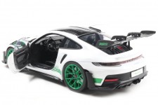 PORSCHE 911 (992) GT3 RS Tribute Carrera RS 2024 White / Geen - Solido Escala 1:18 (S1812107)