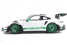 PORSCHE 911 (992) GT3 RS Tribute Carrera RS 2024 White / Geen - Solido Scale 1:18 (S1812107)