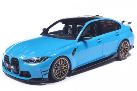 BMW M3 (G80) Performance Parts 2024 Dayton Beach Blue - Solido Scale 1:18 (S1814303)
