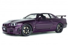 NISSAN Skyline (R34) GT-R Z Tune 1999 Purple - Solido Escala 1:18 (S1804311)