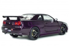 NISSAN Skyline (R34) GT-R Z Tune 1999 Purple - Solido Escala 1:18 (S1804311)