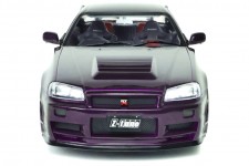NISSAN Skyline (R34) GT-R Z Tune 1999 Purple - Solido Scale 1:18 (S1804311)