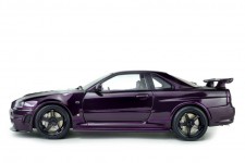 NISSAN Skyline (R34) GT-R Z Tune 1999 Purple - Solido Scale 1:18 (S1804311)