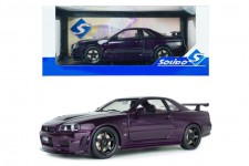 NISSAN Skyline (R34) GT-R Z Tune 1999 Purple - Solido Scale 1:18 (S1804311)
