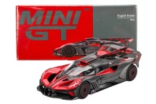 BUGATTI Bolide 2026 Red/Carbon - MiniGT Escala 1:64 (MGT01105L)