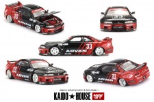 NISSAN Skyline GT-R (R33) Kaido Works ADVAN - MiniGT Scale 1:164 (KHMG191) 