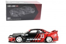 NISSAN Skyline GT-R (R33) Kaido Works ADVAN - MiniGT Escala 1:164 (KHMG191) 