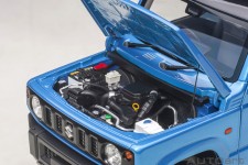 SUZUKI Jimny (JB64) RHD 2018 Blue Metallic - AutoArt Scale 1:18 (78502)
