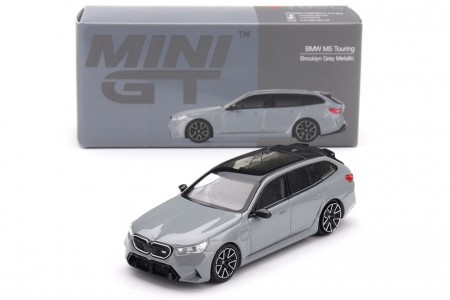 BMW M5 Touring Brooklyn Grey Metallic - MiniGT Escala 1:64 (MGT01096)