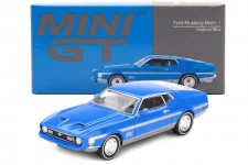 FORD MUSTANG Mach I Grabber Blue - MiniGT Scale 1:64 (MGT01138L)