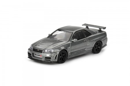 NISSAN Skyline GT-R Nismo BNR34 CRS Version Dark Metal Grey - MiniGT Escala 1:64 (MGT01160R)