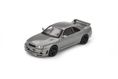 NISSAN GT-R (R33) Nismo BCNR33 CRS 1993 Dark Metal Grey - MiniGT Escala 1:64 (MGt01128R) 