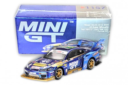 NISSAN Silvia (S15) LB-Super Silhouette Liberty Walk 2025 Formula Drift - MiniGT Scale 1:64 (MGT01157R)