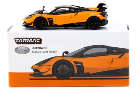 PAGANI Huayra BC Arancio Saint Tropez - Tarmac Works Scale 1:64 (T64G-TL014-OR)