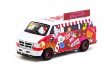DODGE Van Hello Kitty Food Truck - Tarmac Works Scale 1:64 (T64G-TL032-HK) 
