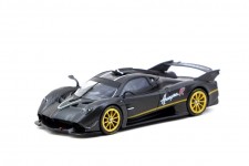 PAGANI Huayra R Matt Black Carbon Fiber - Tarmac Works Escala 1:64 (T64G-TL035-MBCF) 