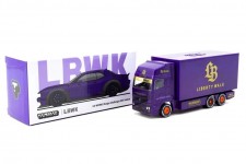 DODGE Challenger SRT Hellcat With Truck Special Edition - Tarmac Works Escala 1:64 (T64G-TL039-PU)