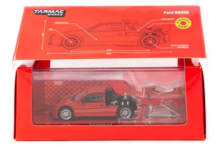 FORD RS200 Red - Tarmac Works Scale 1:64 (T64PR-001-RE)