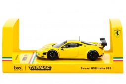 FERRARI 458 Italia GT3 Yellow - Tarmac Works Escala 1:64 (T64R-073-YL)