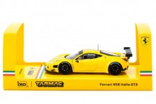 FERRARI 458 Italia GT3 Yellow - Tarmac Works Escala 1:64 (T64R-073-YL)