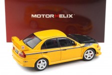 MITUSBISHI Lancer Evo VI GSR T.M.E. Tommy Makinen Edition 2000 Yellow - Motorhelix Escala 1:18 (M84306)