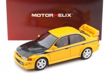 MITUSBISHI Lancer Evo VI GSR T.M.E. Tommy Makinen Edition 2000 Yellow - Motorhelix Escala 1:18 (M84306)
